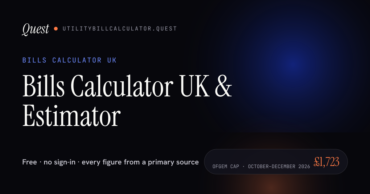 Utility Bills Estimator UK 2026 | Council, Energy & Household Bills ...